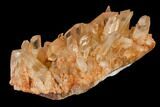 Tangerine Quartz Crystal Cluster - Madagascar #112816-1